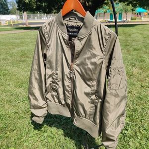 Madden NYC olive Green Bomber Jacket size S